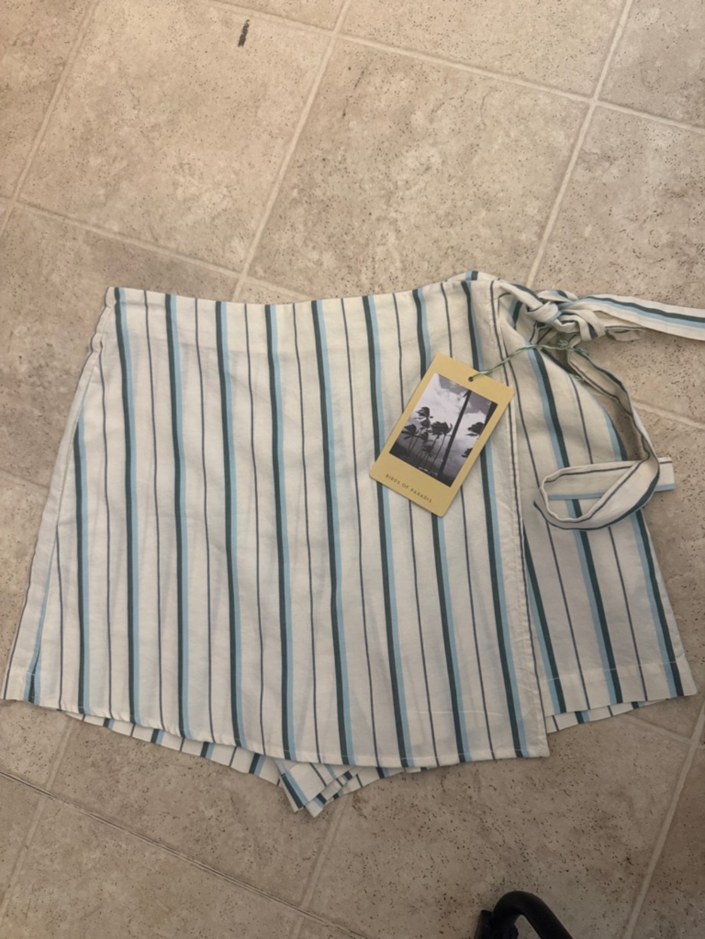Trovata stripe Wrap Skort, size 6, NWT, this season